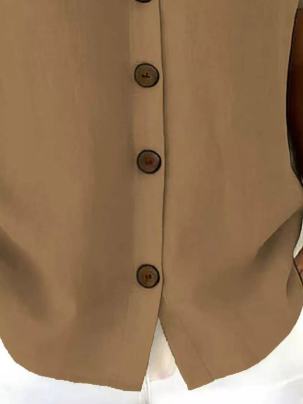 Full Size Button-Down Short Sleeve Shirt Plus Size, image 28