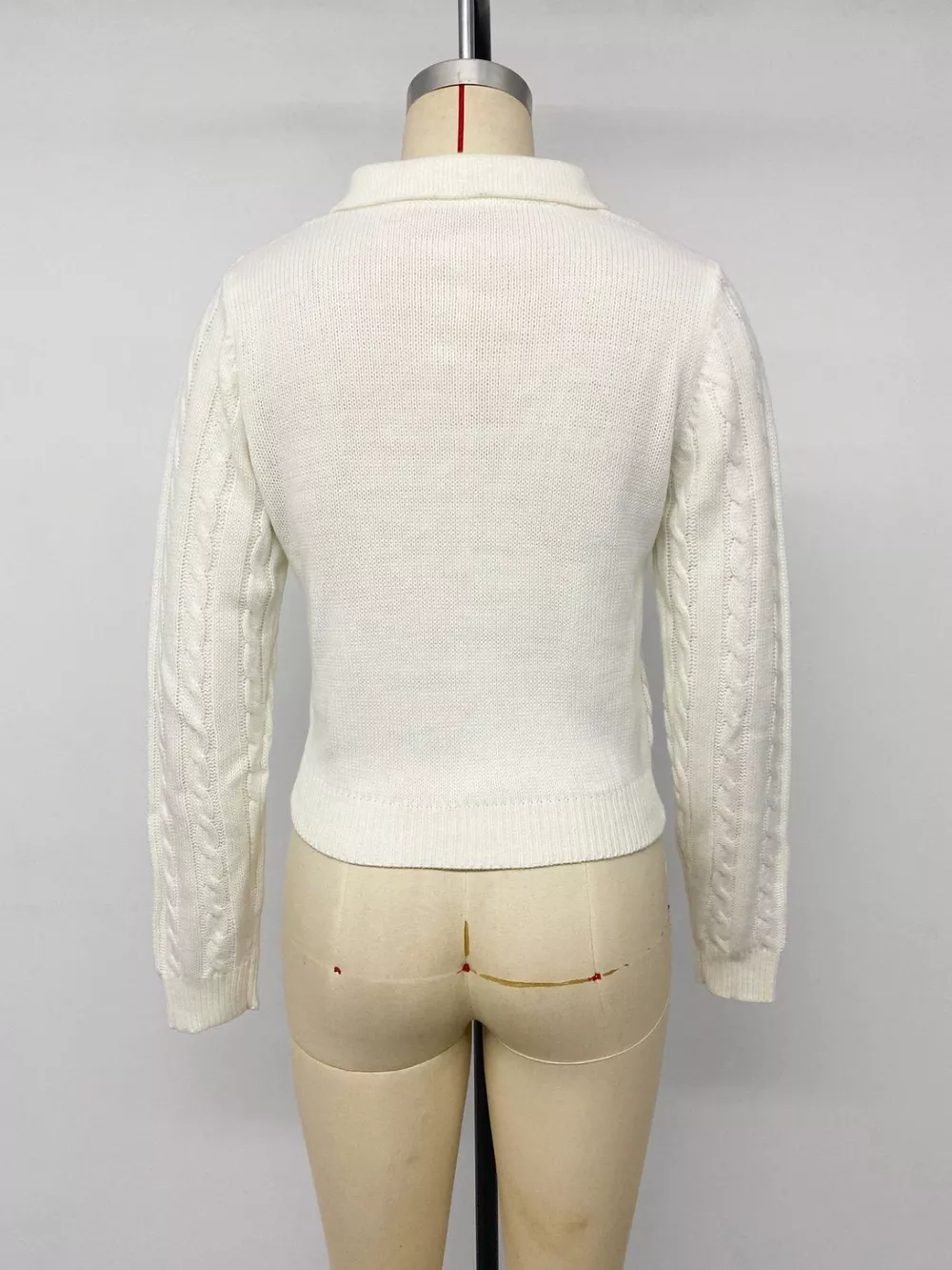 Cable Knit Long Sleeve Sweater, image 14