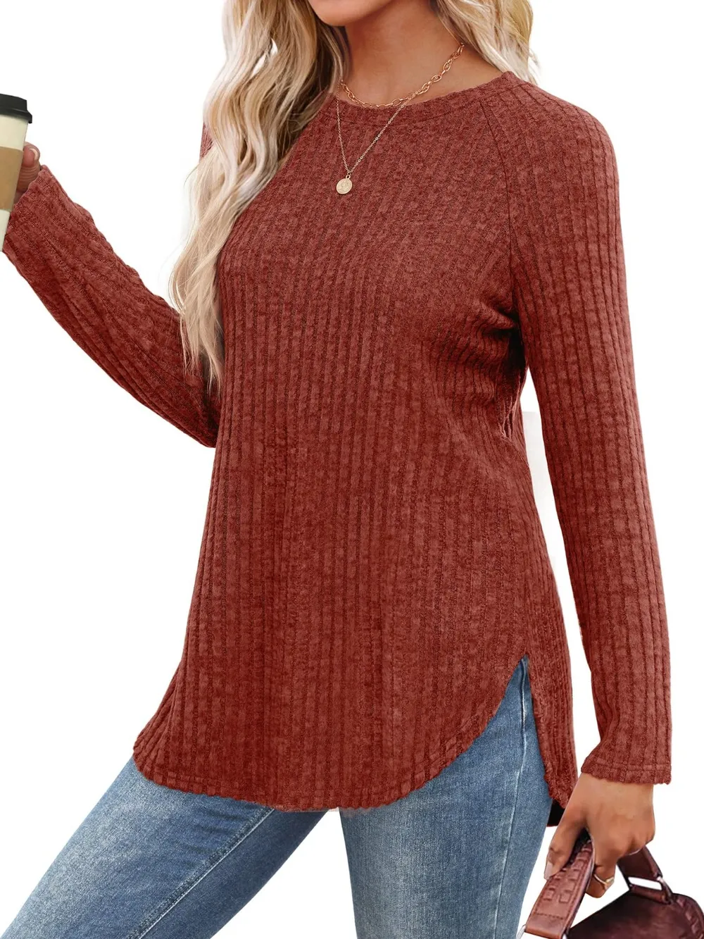 Round Neck Raglan Sleeve T-Shirt, image 11
