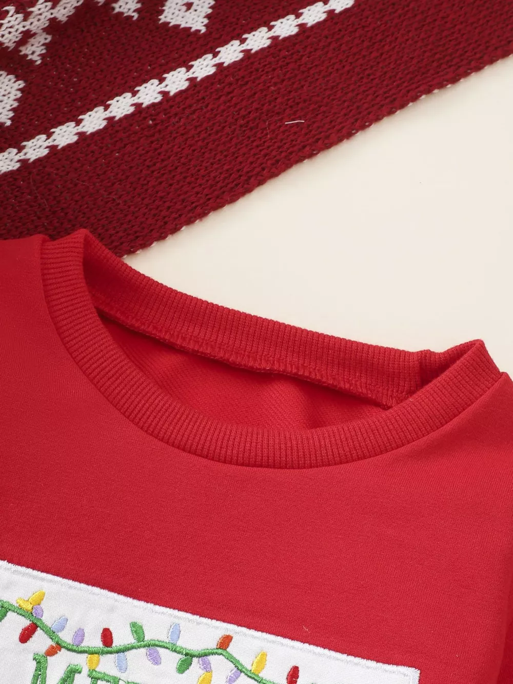 Children's Christmas Tree Sweatshirt & Pants Set, image 3