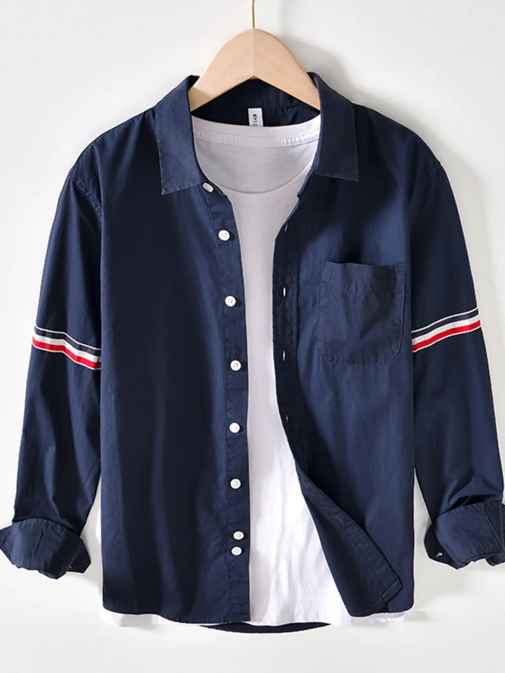 Men's Button Up Long Sleeve Shirt, image 2