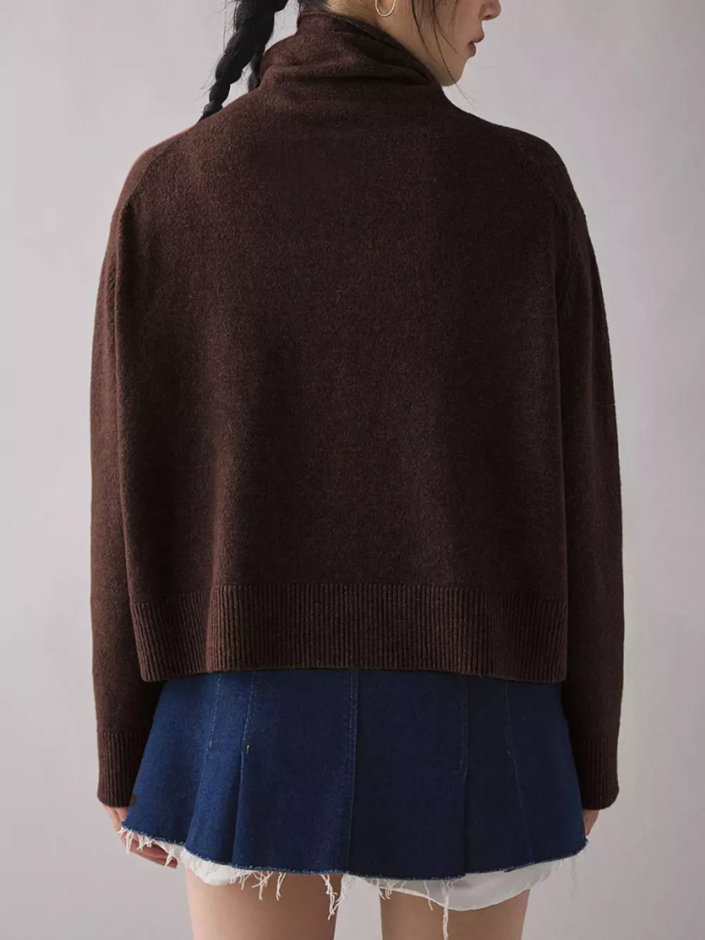 Turtleneck Dropped Shoulder Sweater, image 8