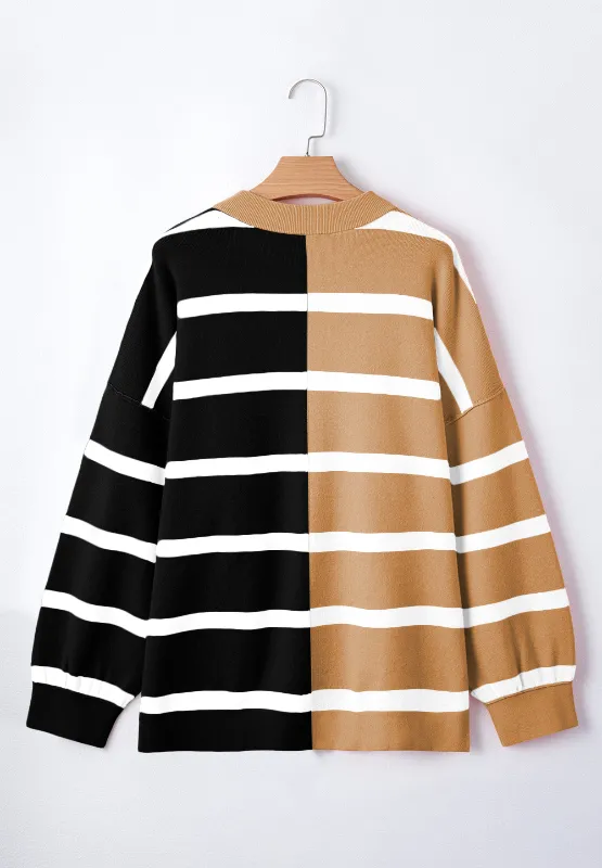 Contrast Striped Long Sleeve Sweatshirt, image 17