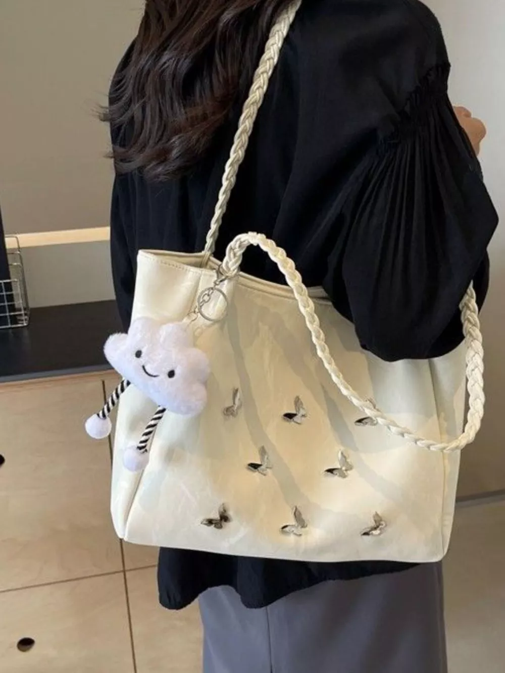 Butterfly Pattern Tote Bag, image 8