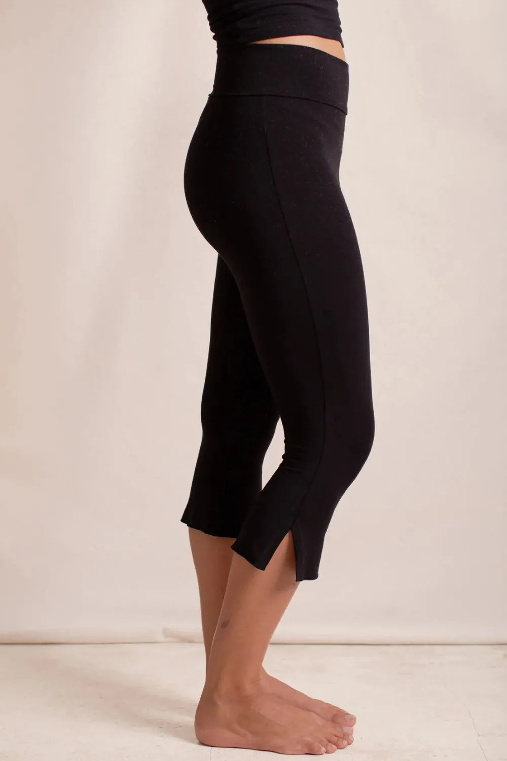 Side Slit Capris Leggings, image 7