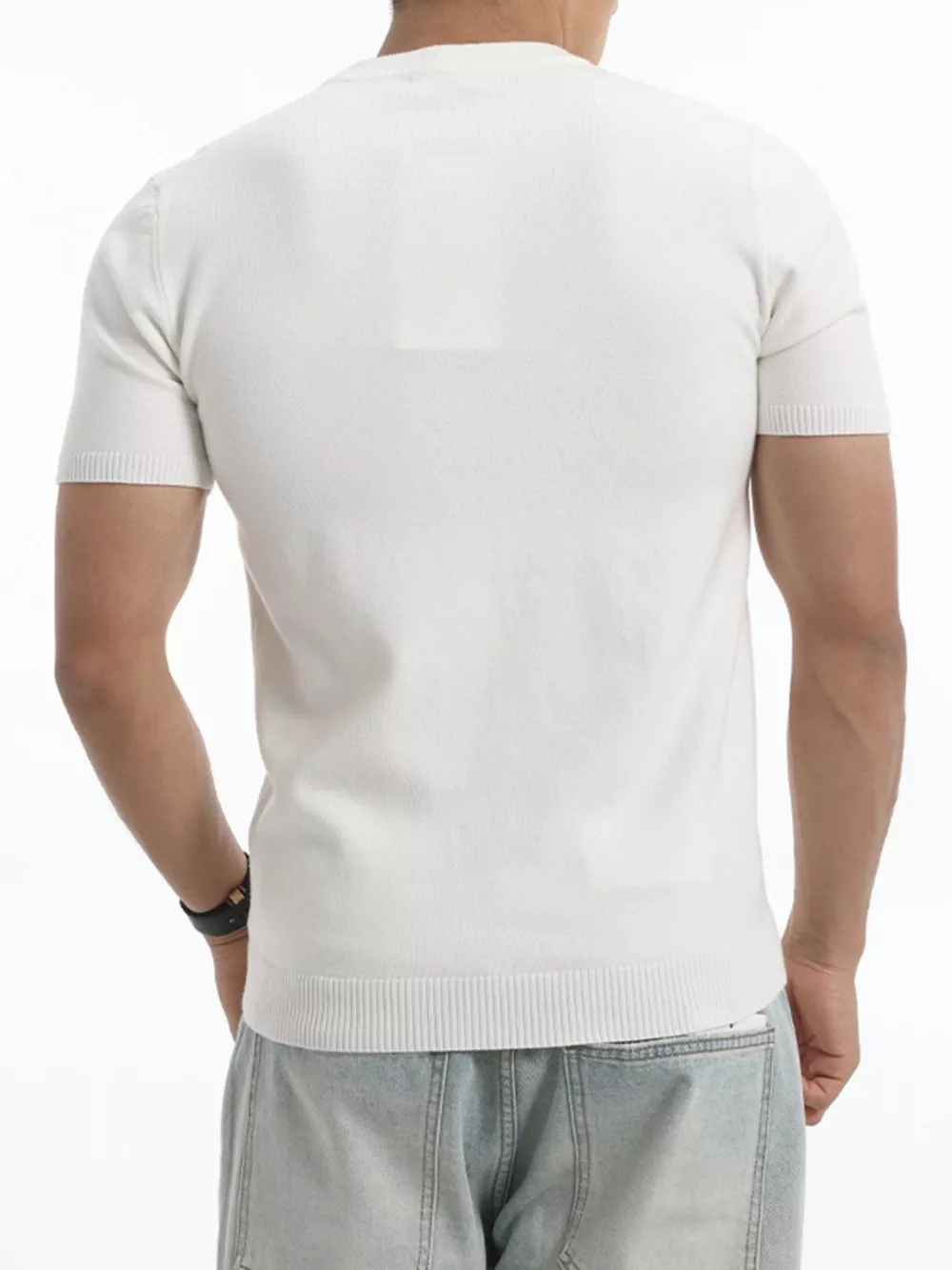 Men's Plus Size Casual Short Sleeve Knit Top, image 13