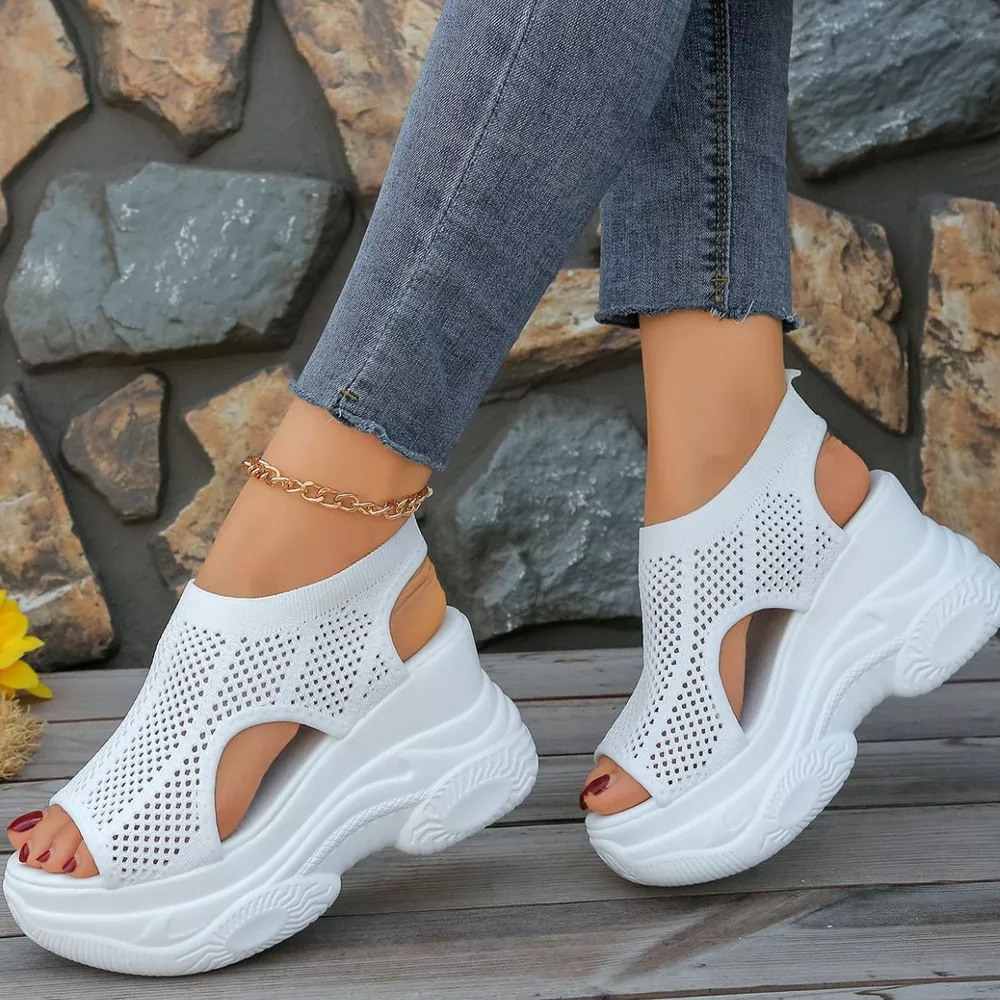 Open Toe Wedge Sandals, image 5