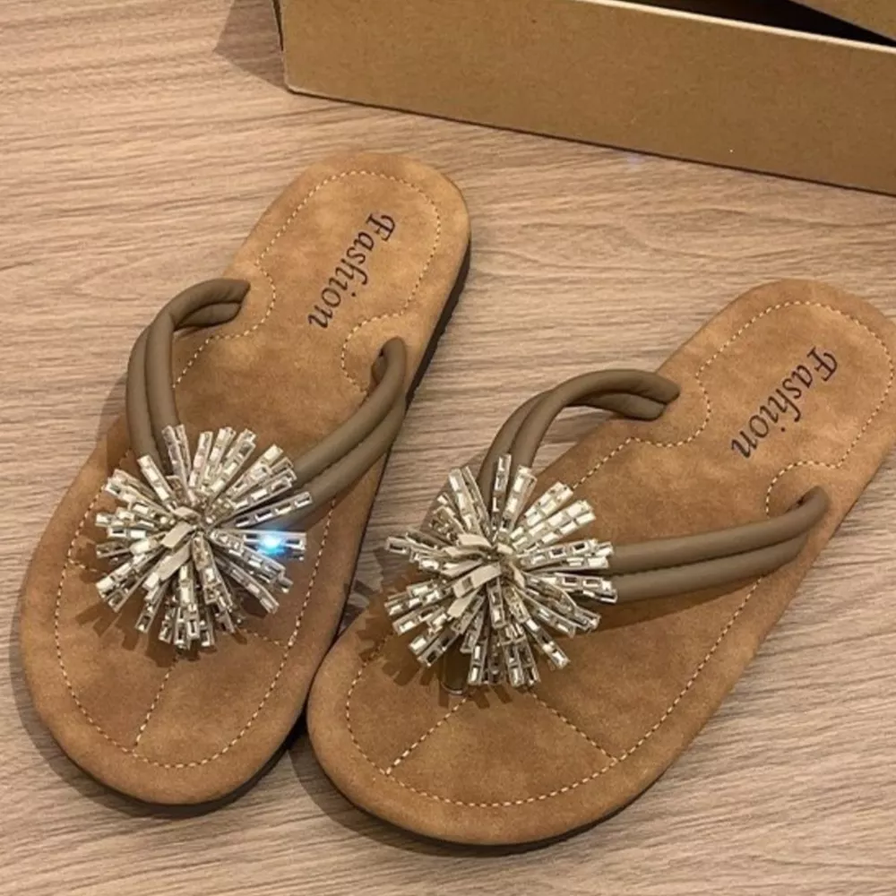 Toe Post Flats Sandals, image 6