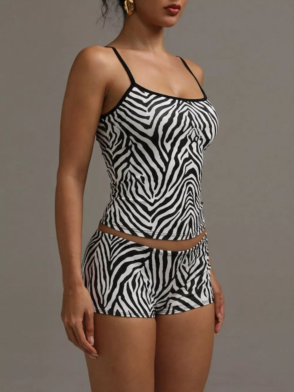 Leopard Print Cami ad Shorts Set, image 7