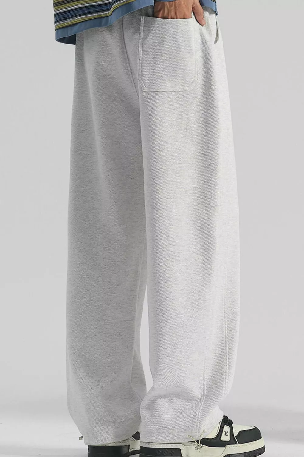 Men's Plus Size Casual Loose Fit Drawstring Sweatpants, image 7
