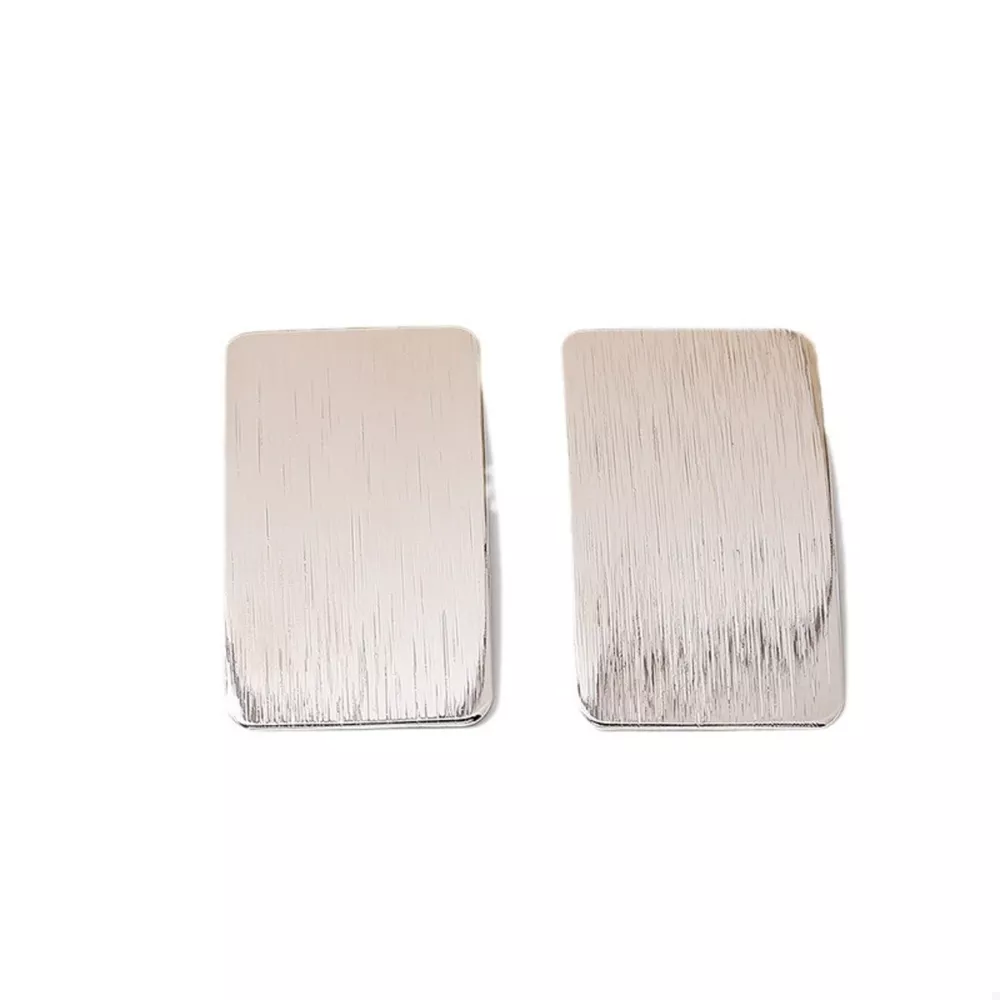 18K Gold-Plated Rectangle Earrings, image 5