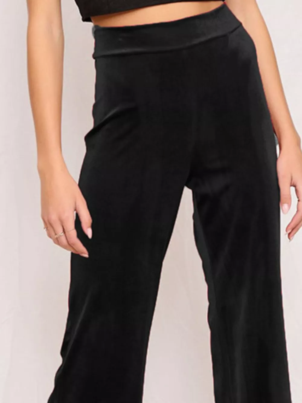 Full Size Velvet Wide Leg Pants Plus Size, image 8
