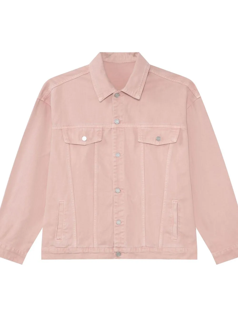 Men's Button Up Dropped Shoulder Denim Jacket