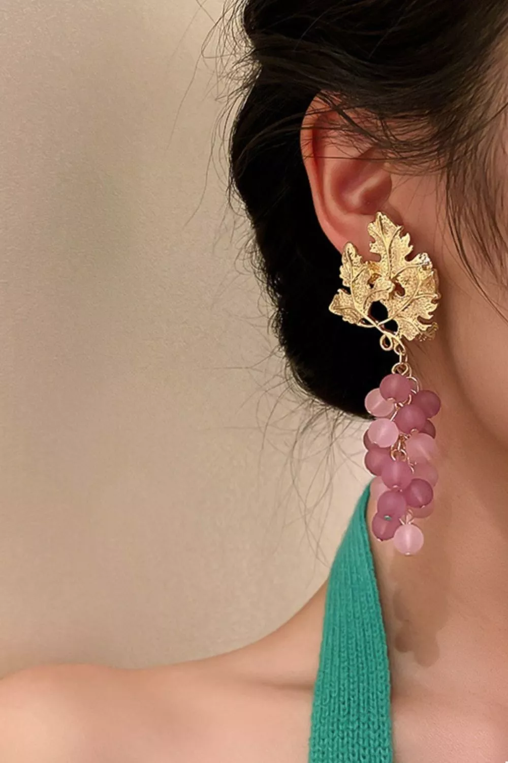 Geometric Circle Drop Earrings, image 4