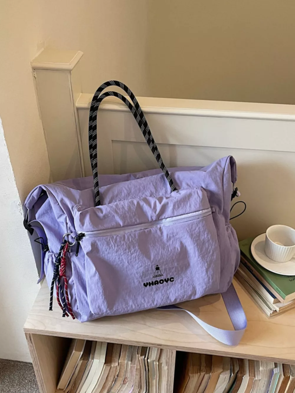 Lightweight Oxford Cloth Travel Duffel Bag, image 2