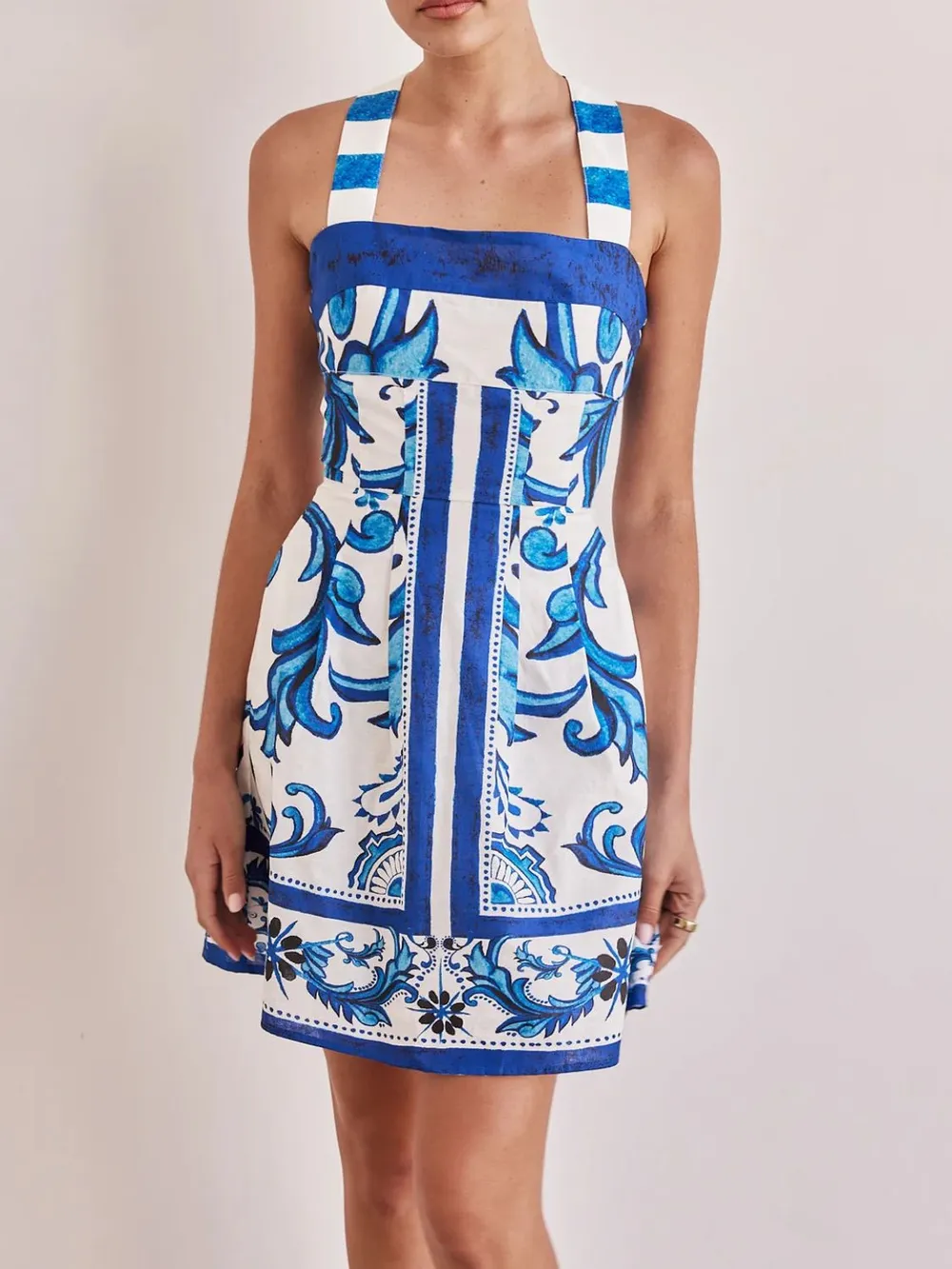 Printed Square Neck Midi Dress, image 16