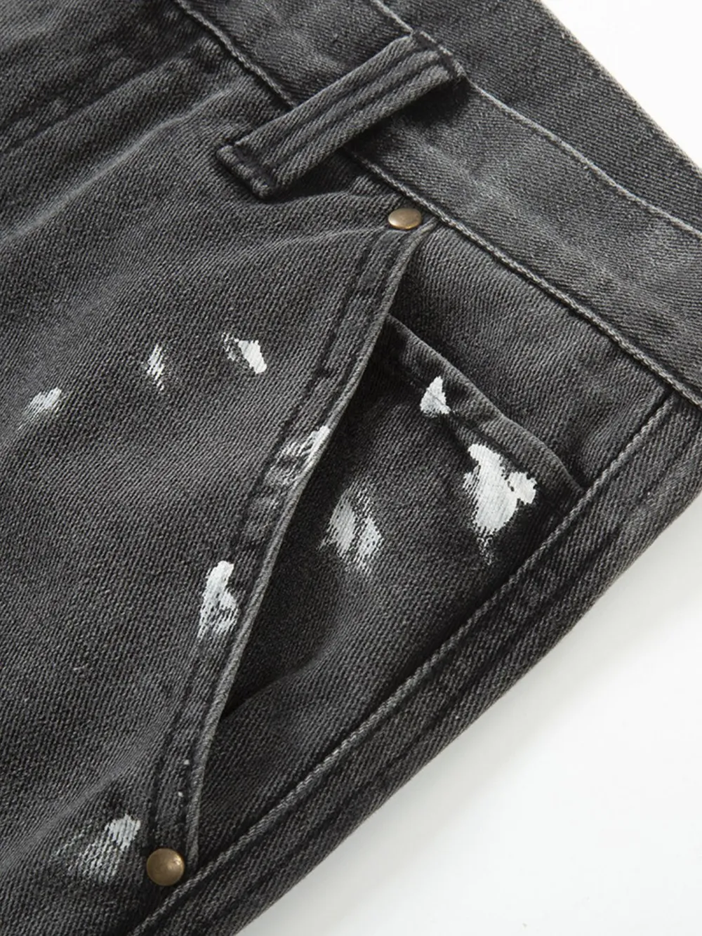 Men's Contrast Washed Bootcut Jeans, image 5