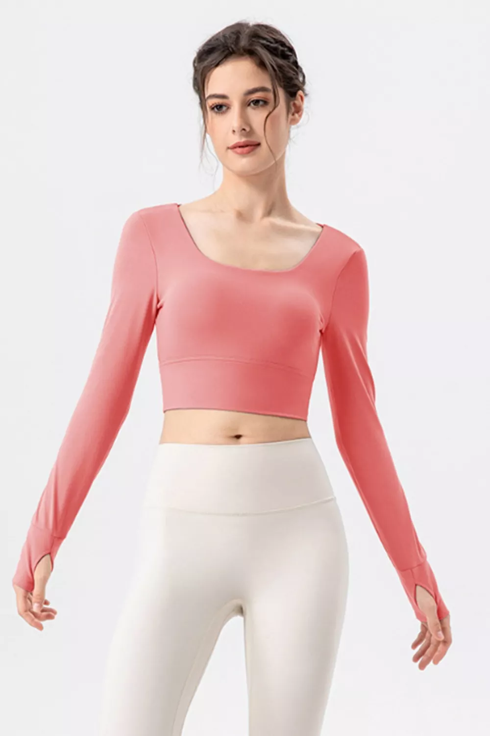 Square Neck Crisscross Active T-Shirt, image 10