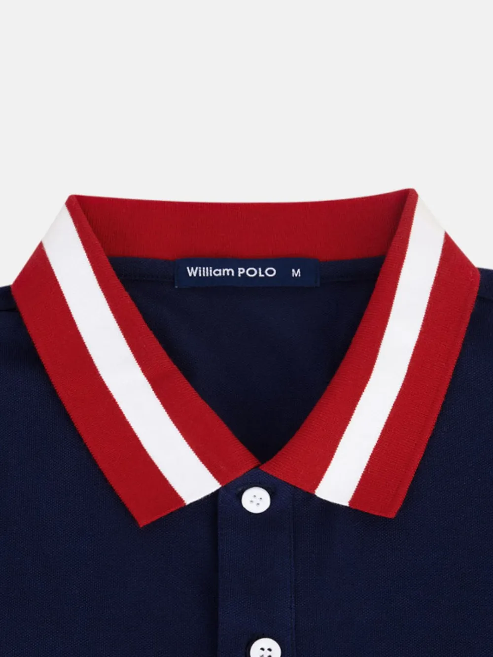 Men's Plus Size Striped Collar Short Sleeve Polo, image 4