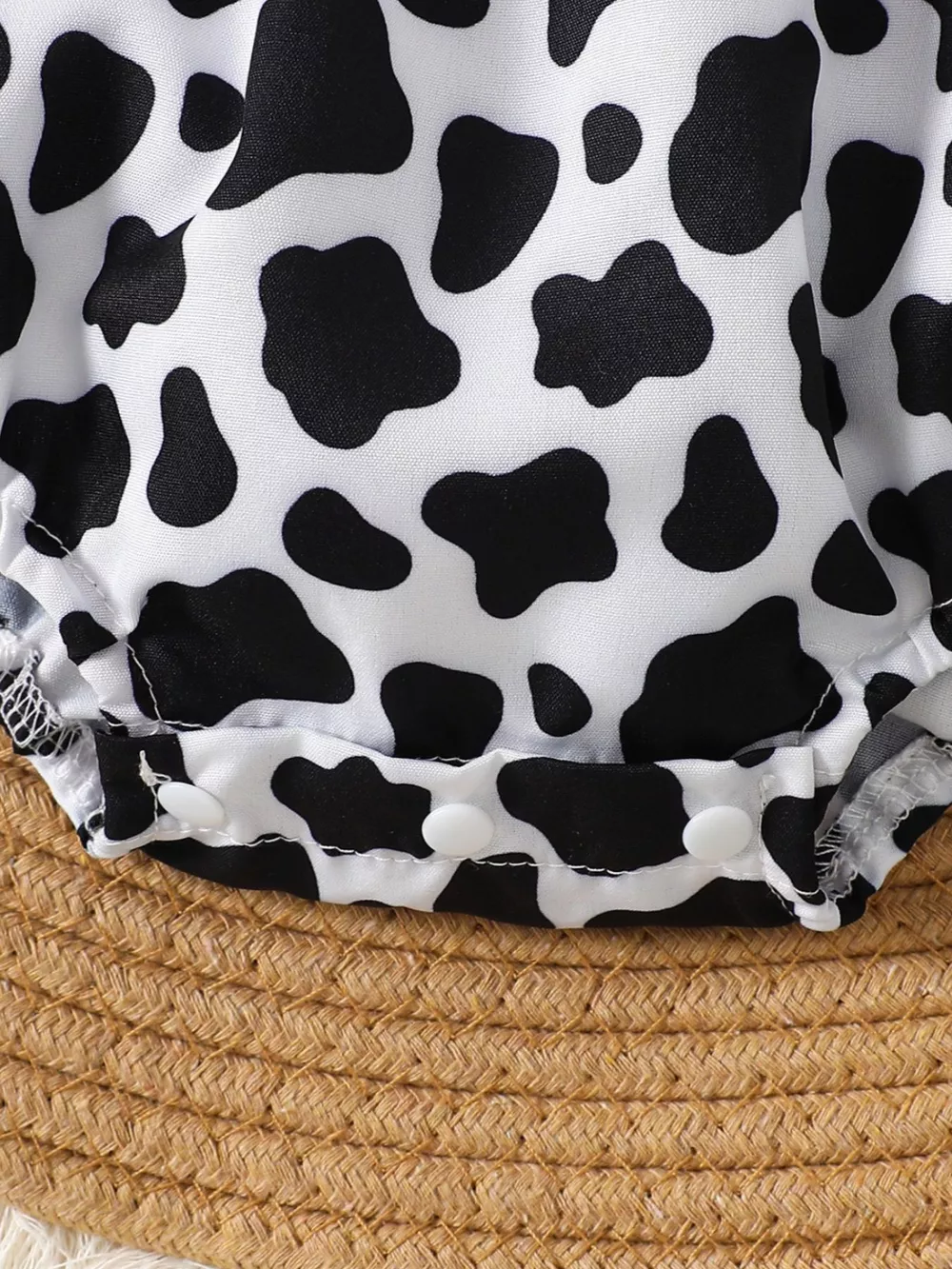 Children's Mama's Girl Cow Print Ruffle One-Piece, image 5