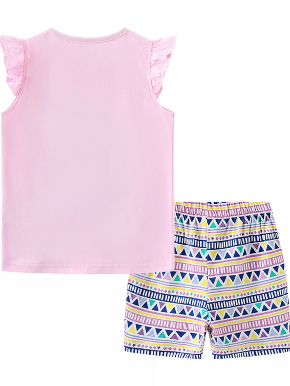 Children's Ruffled Dinosaur Top and Shorts Set, image 4