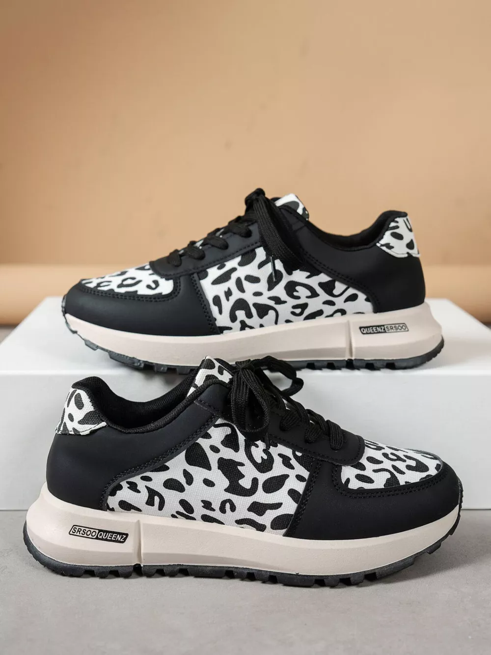 Round Toe Leopard Sneakers, image 4