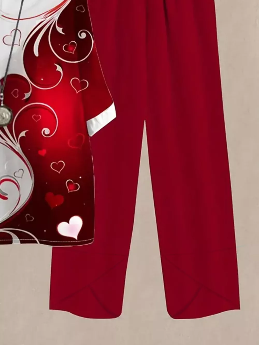 Printed Half Sleeve Top and Pants Set, image 18