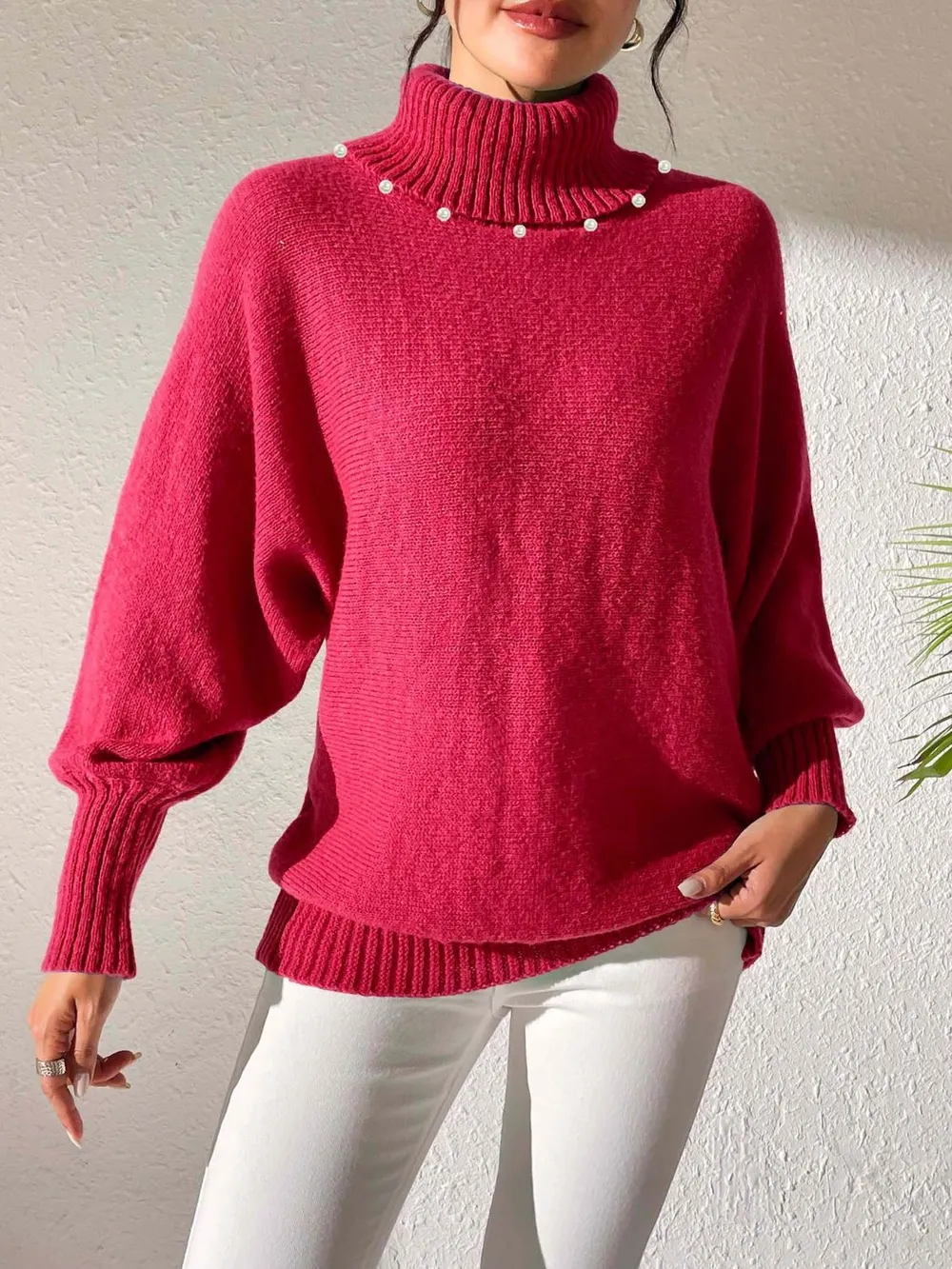 Turtleneck Long Sleeve Sweater, image 2