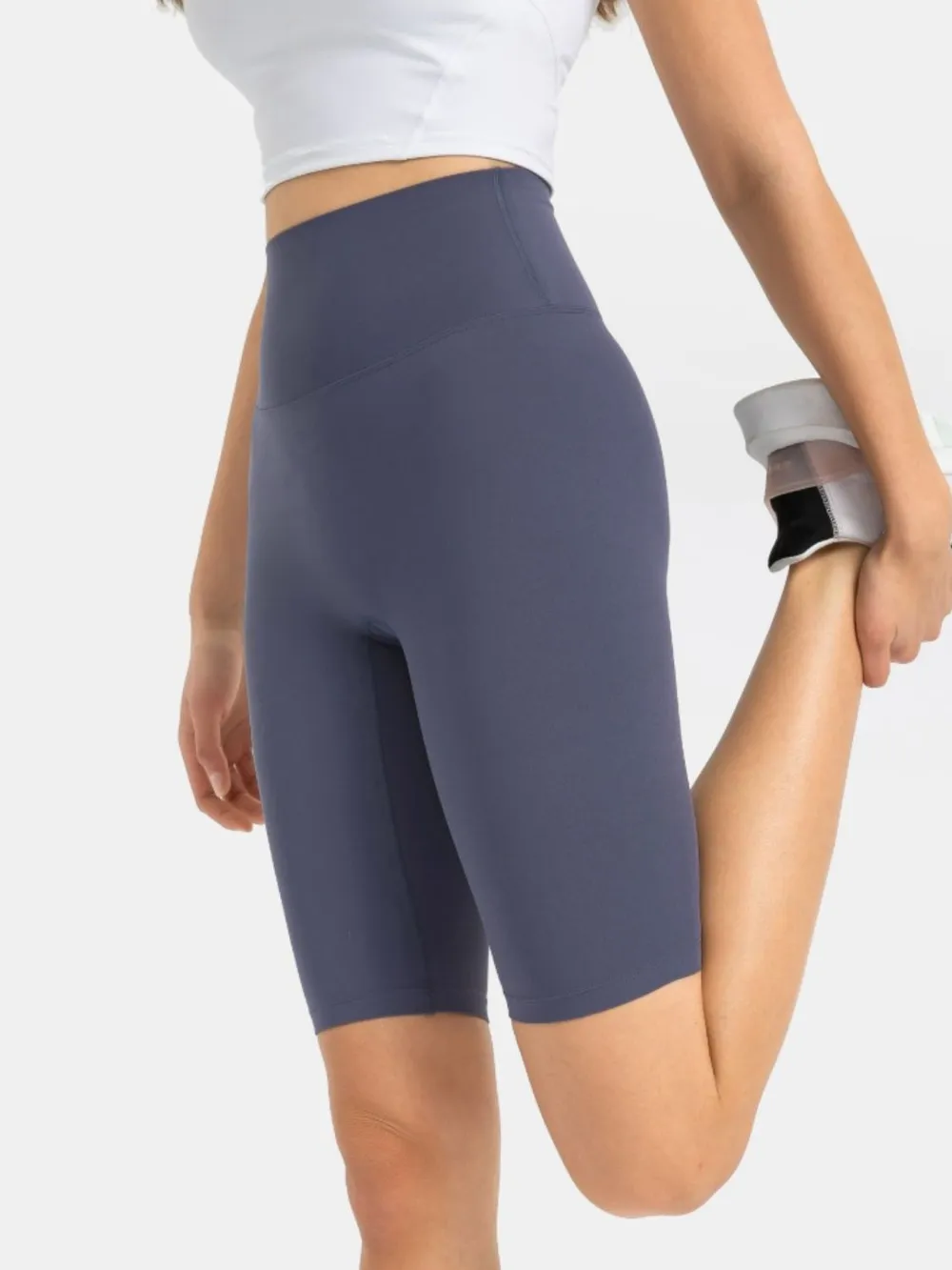 High Rise Wide Waistband Active Shorts, image 28