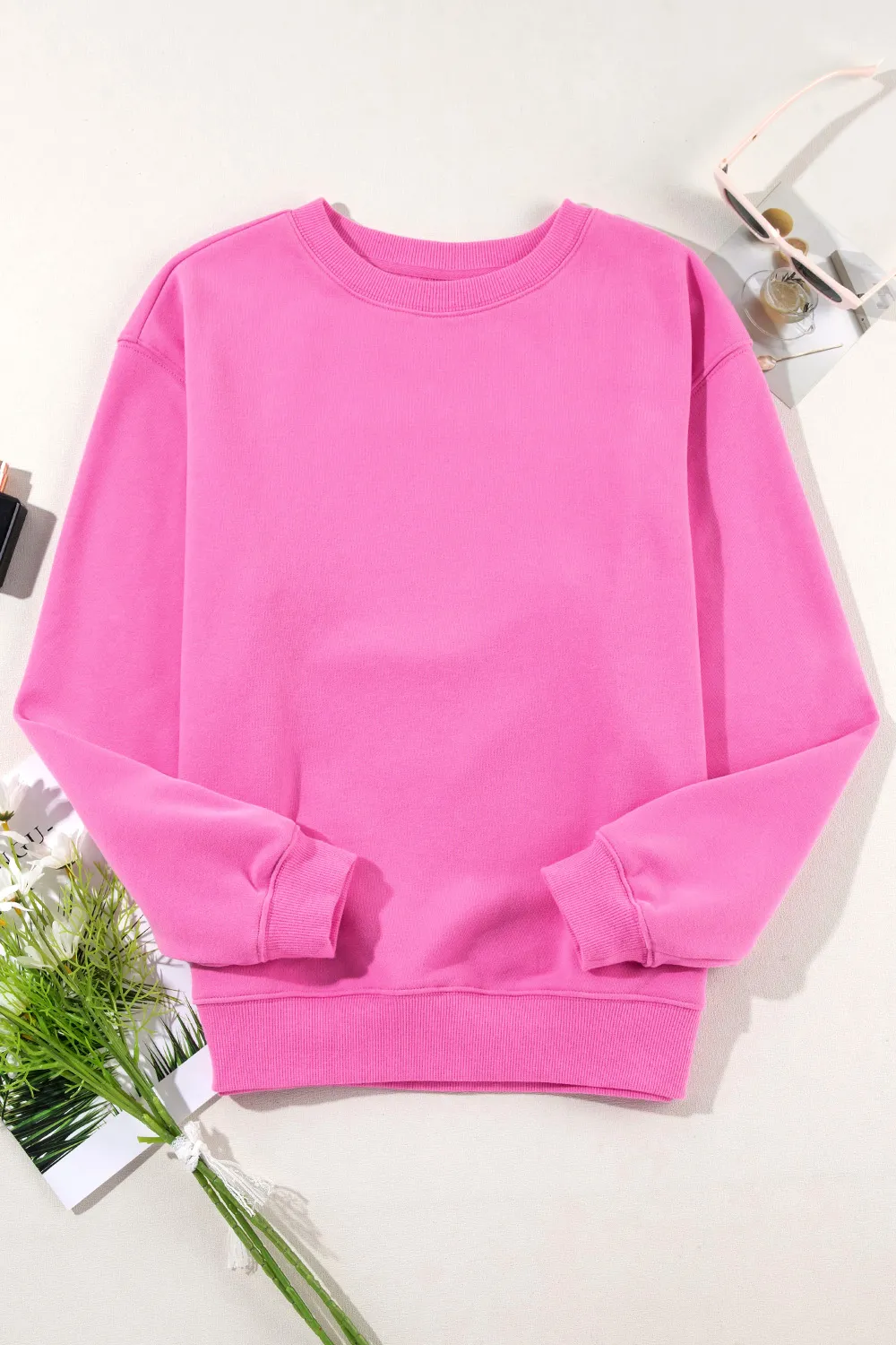 Round Neck Long Sleeve Sweatshirt, image 11
