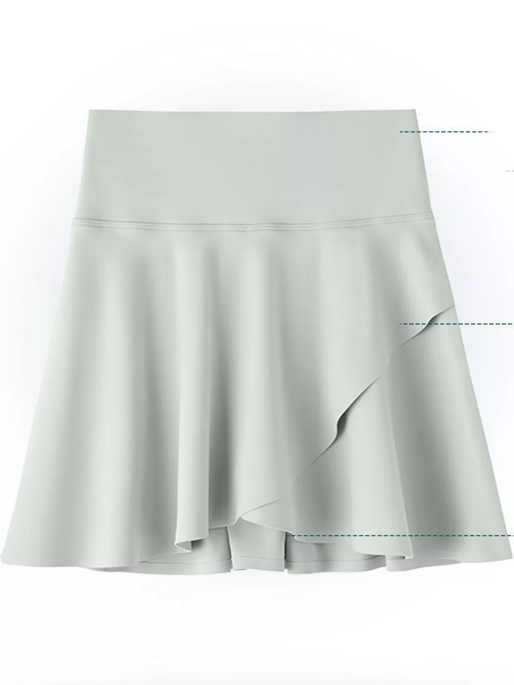 Full Size High-Waisted Flared Athletic Skirt with Breathable Performance Fabric Plus Size, image 18