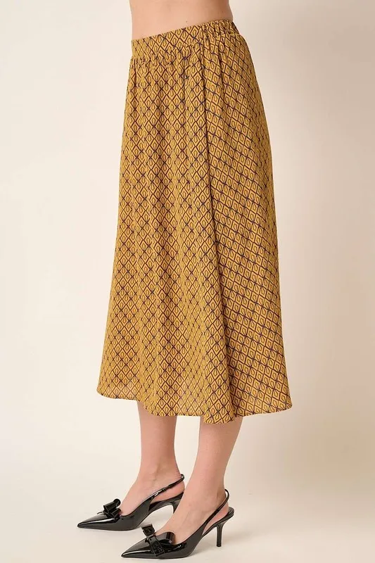 Printed Midi Skirt, image 4