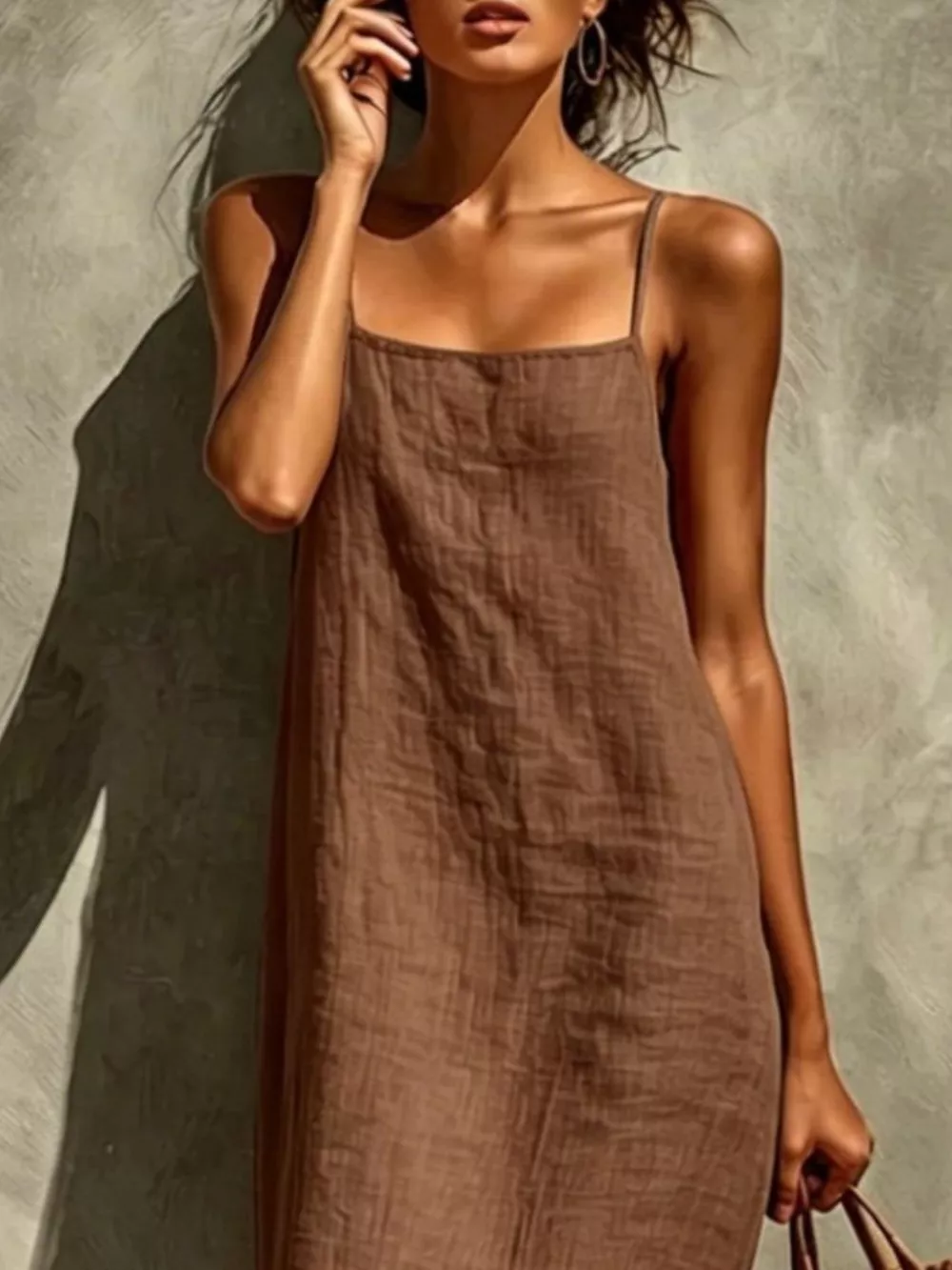 Sleeveless Linen Casual Maxi Dress, image 9
