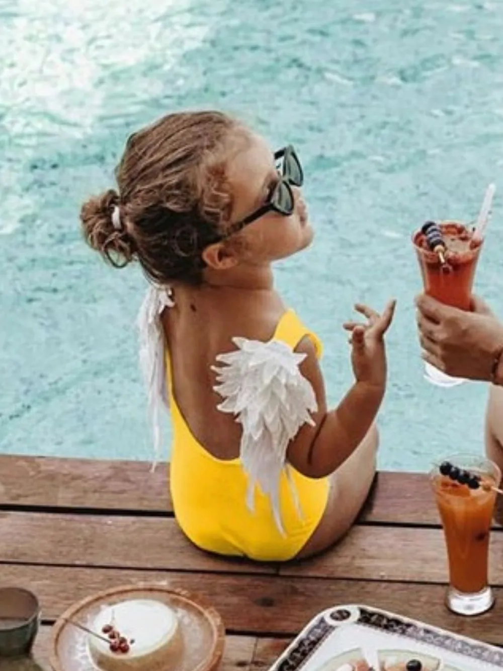 Backless Wide Strap Parent-Child Swimwear, image 27