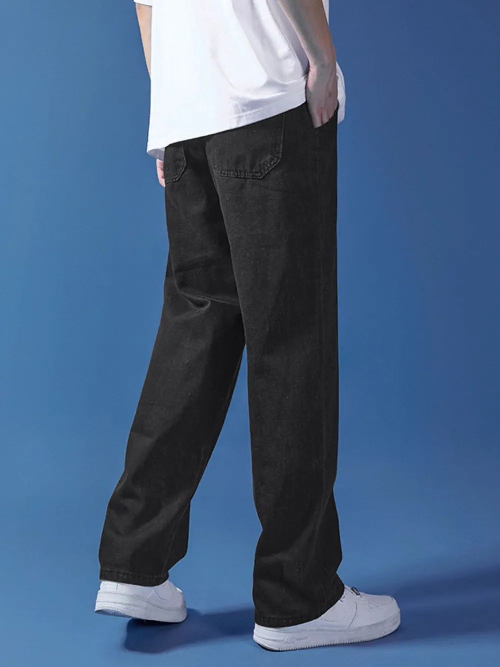Men's Full Size Drawstring Relaxed Fit Jeans Plus Size, image 7
