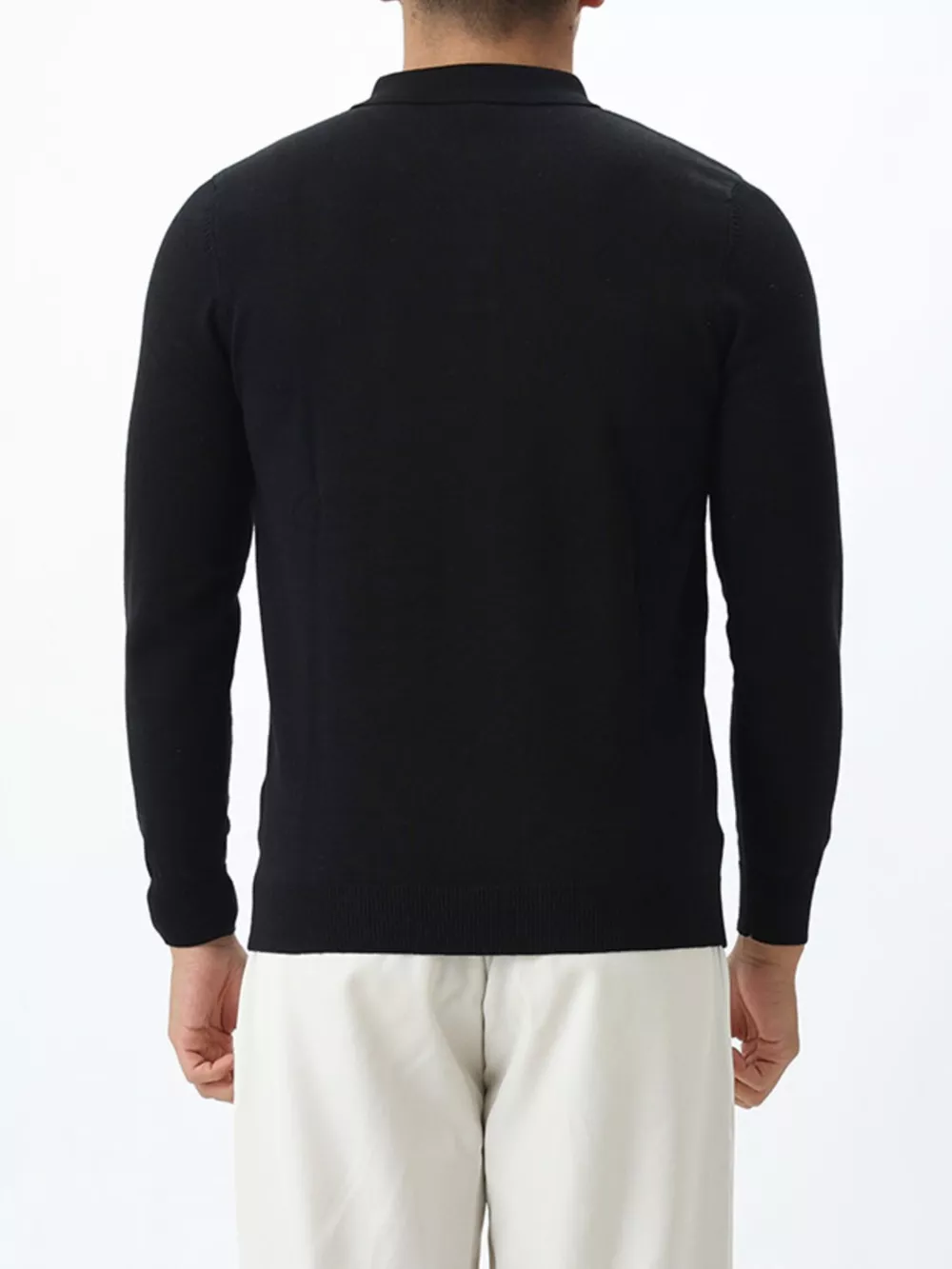 Men's Plus Size Button Detail Striped Knit Top, image 7