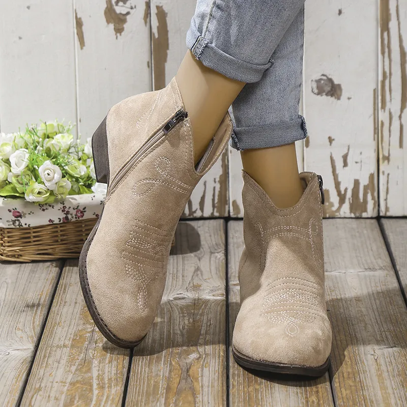 Block Heel Ankle Boots, image 3