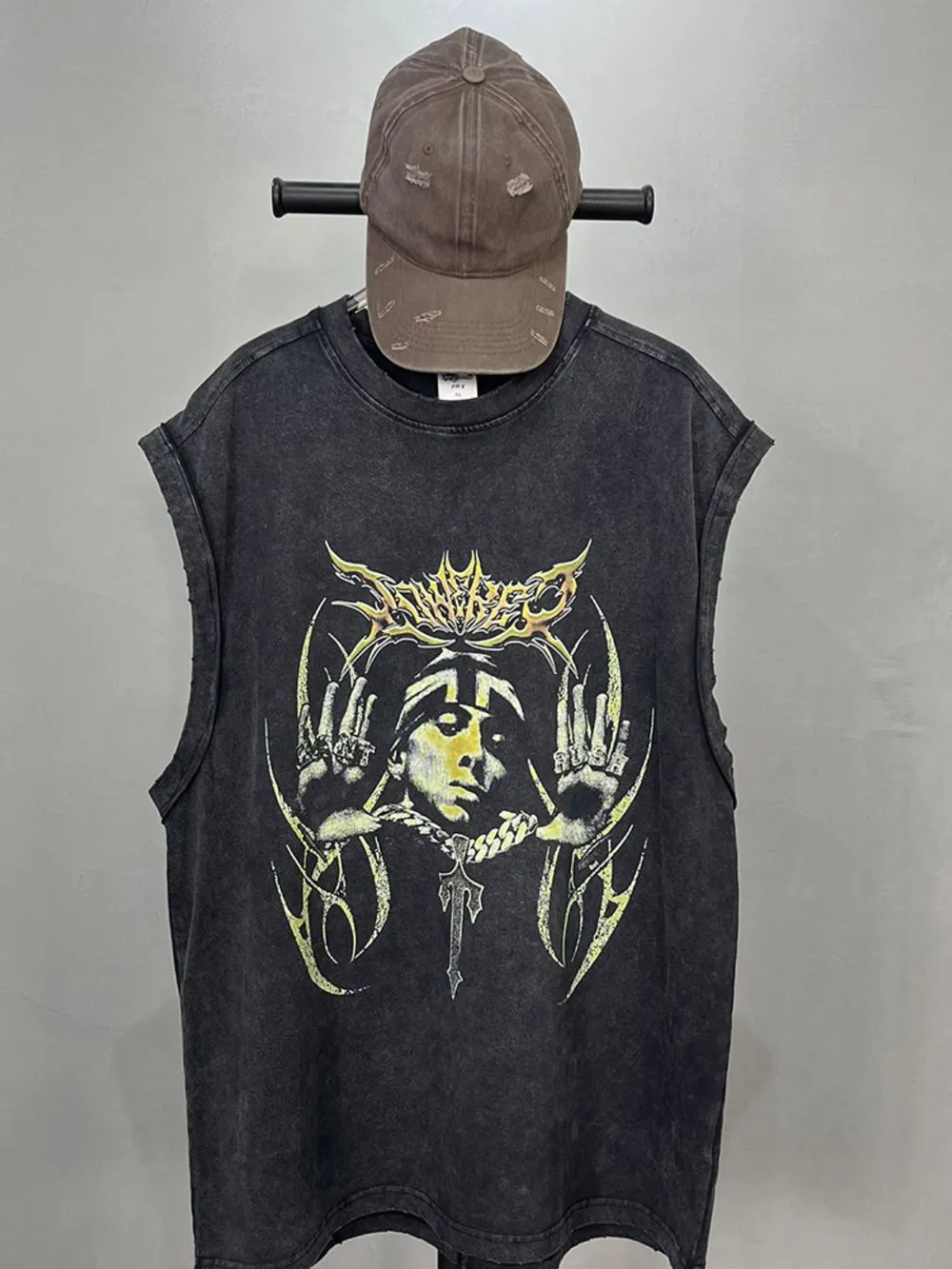 Men's Graphic Round Neck Tank, image 3