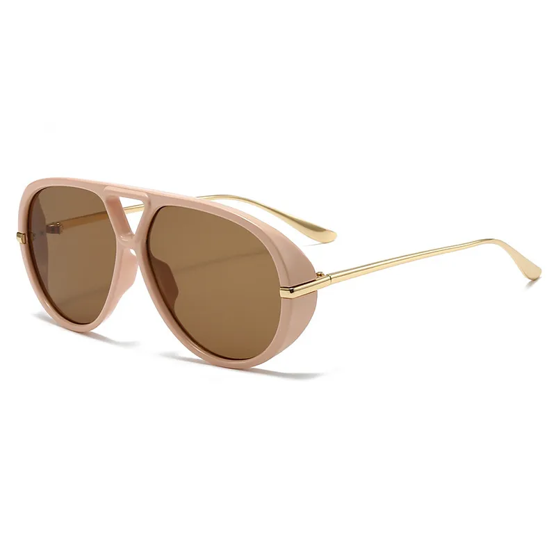 Aviator Fashion Sunglasses with Yellow Tinted Lenses, image 7