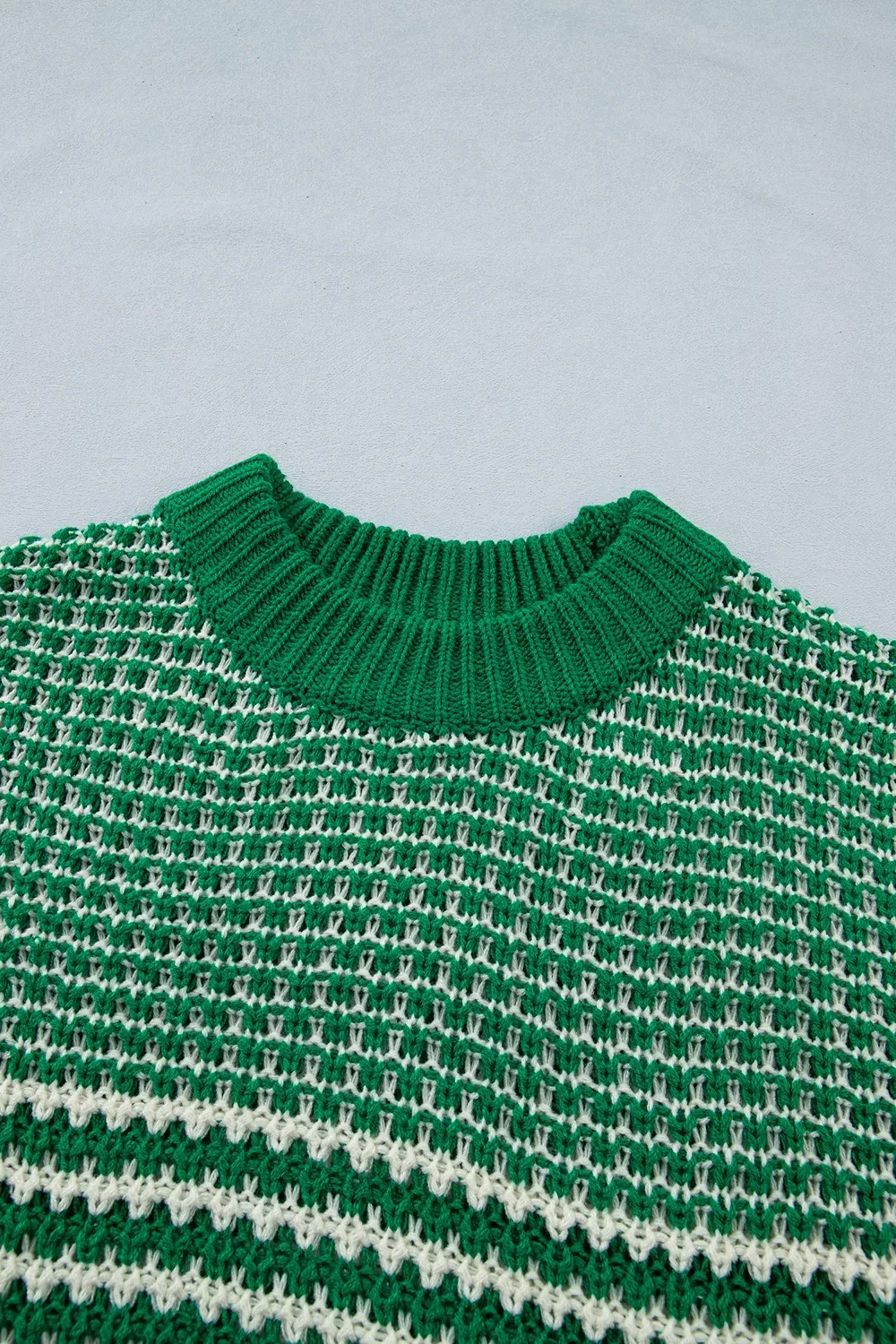 Striped Textured Knit Sweater, image 6