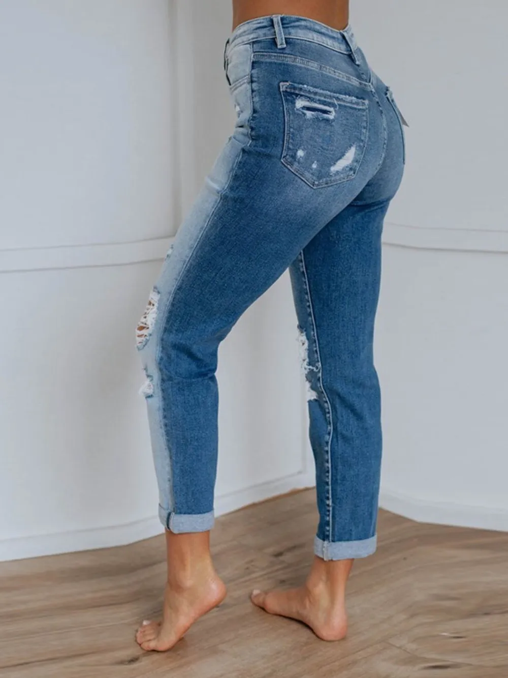 Distressed Jeans with Pockets, image 4