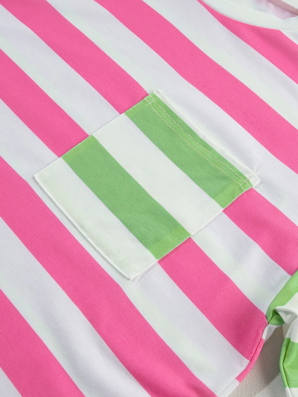 Striped Oversized Short Sleeve T-Shirt, image 10