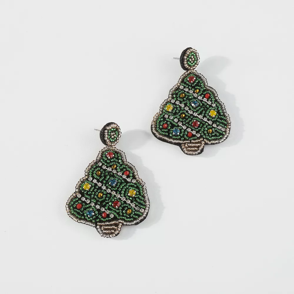 Christmas Tree Dangle Earrings, image 6