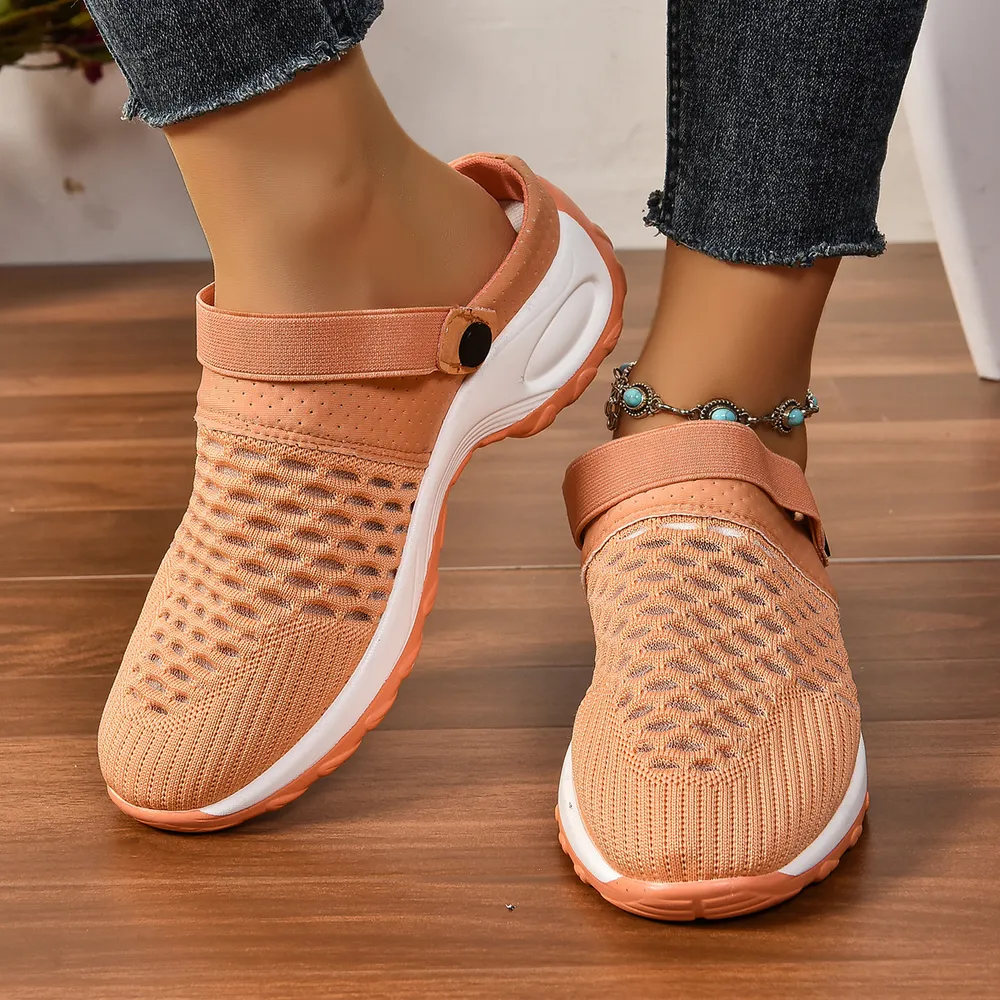Breathable Mesh Round Toe Sneakers, image 2