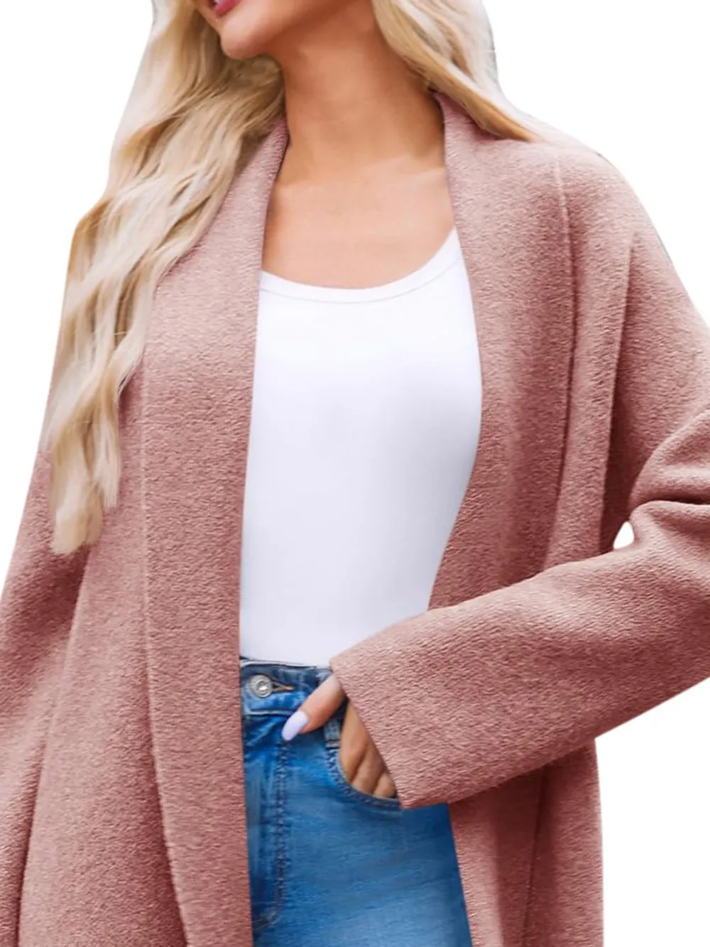 Open Front Longline Coat, image 7