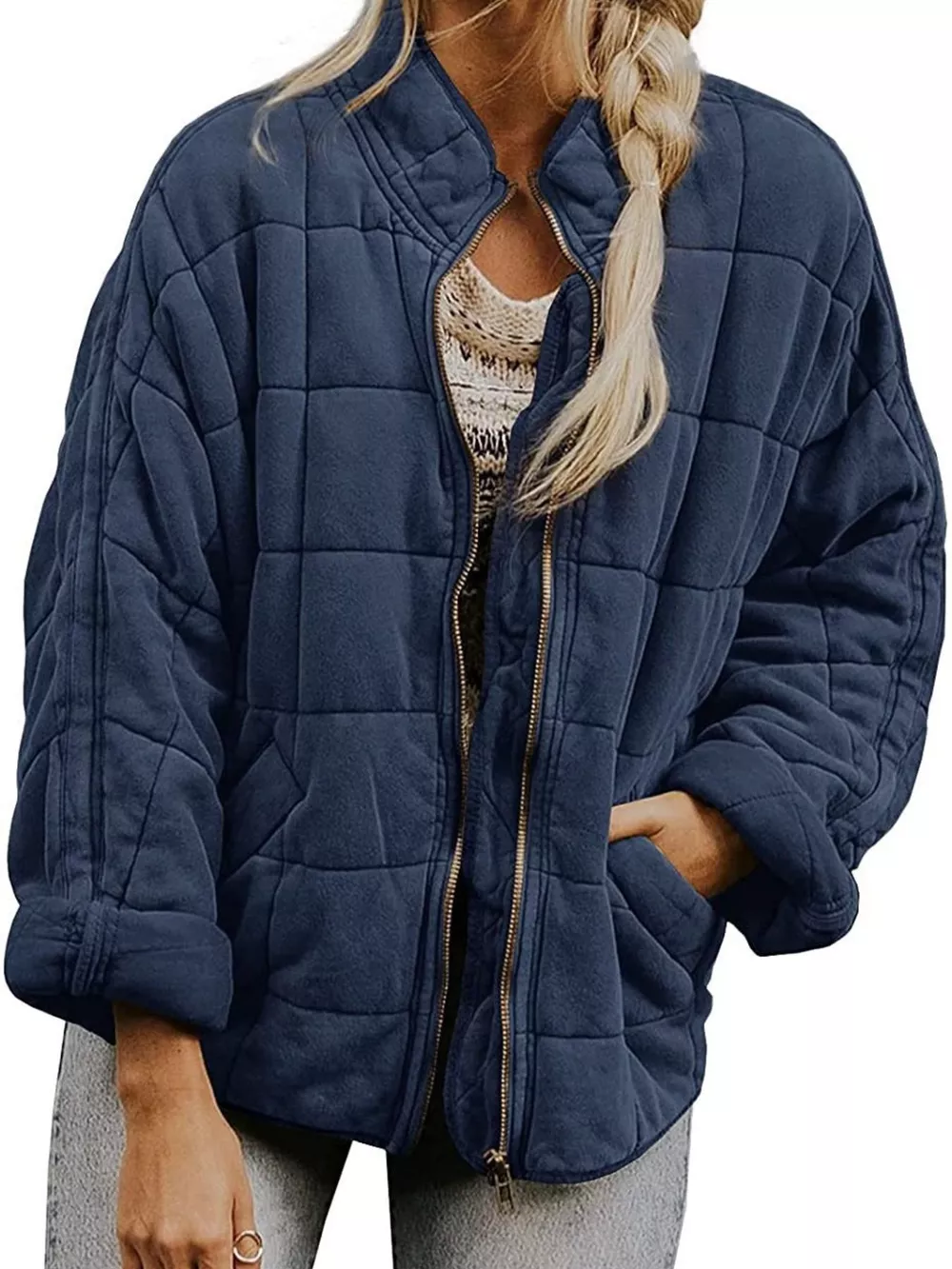 Quilted Zip Up Outerwear, image 16