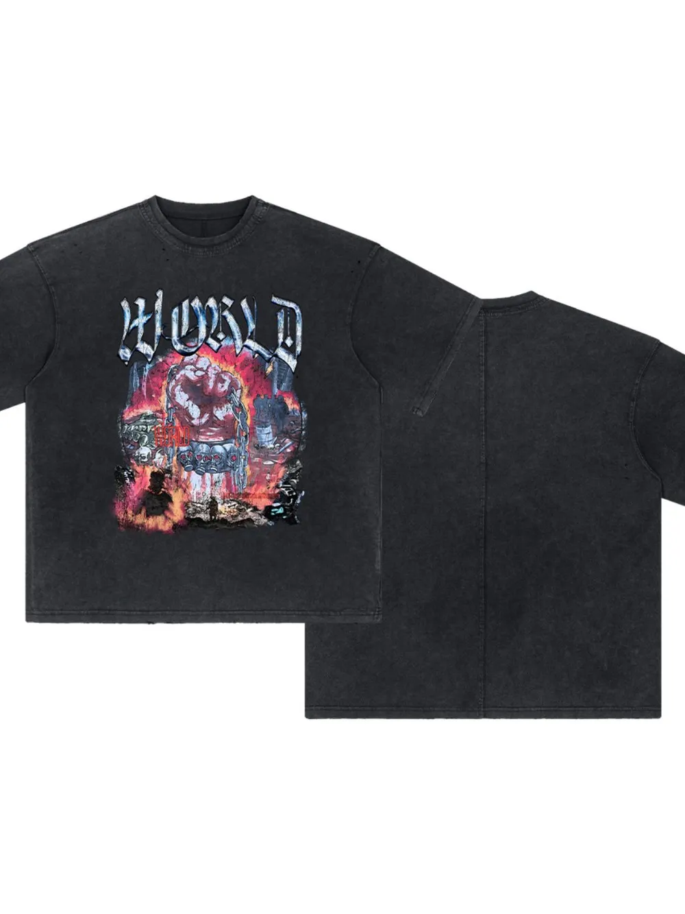 Men's Graphic Round Neck Half Sleeve T-Shirt, image 6