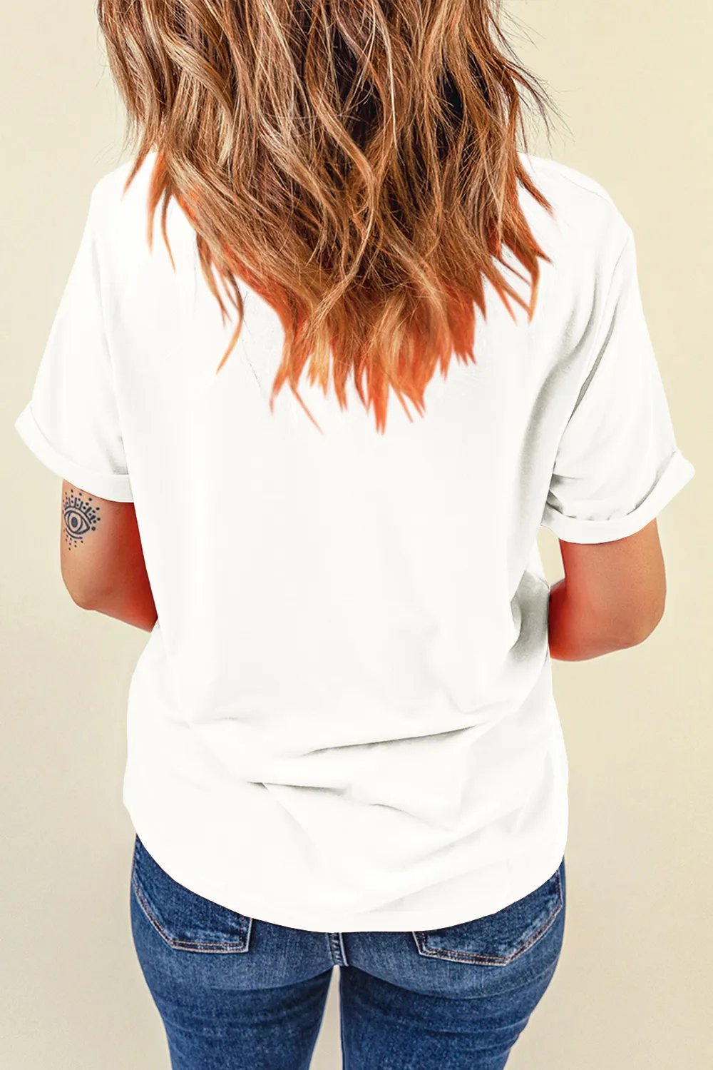 Pumpkin Graphic Round Neck Short Sleeve T-Shirt, image 3