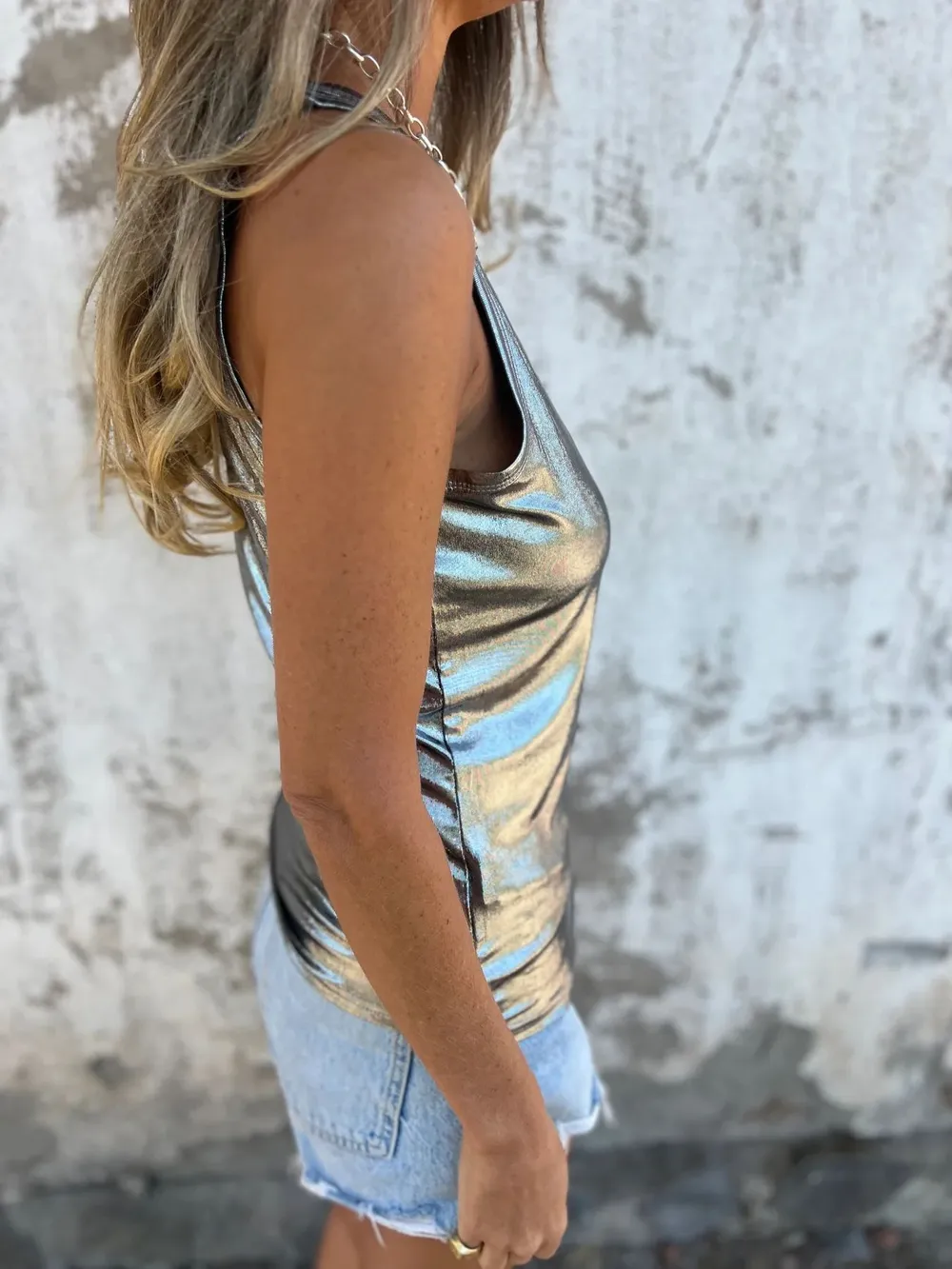 Full Size Round Neck Tank Top Plus Size, image 4