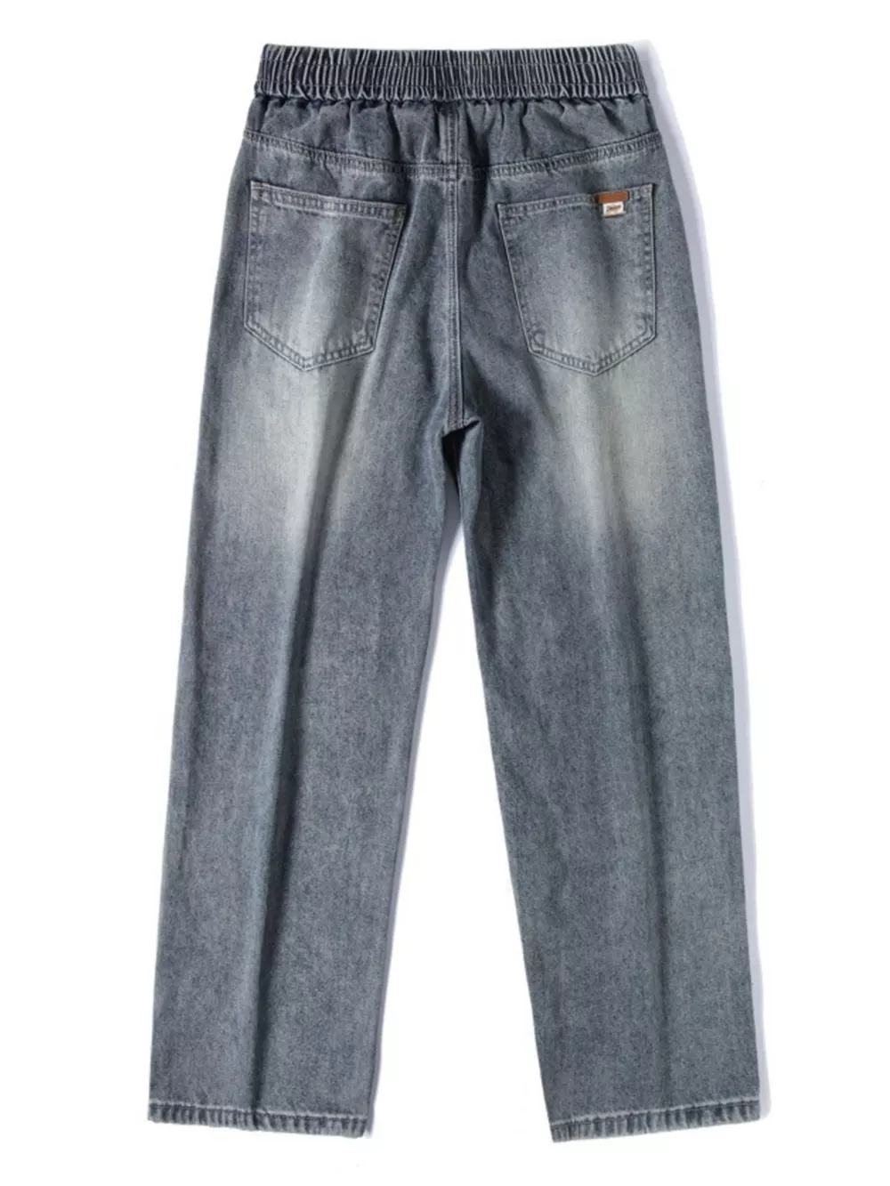 Men's Plus Size Pocketed Wide Leg Jeans, image 7
